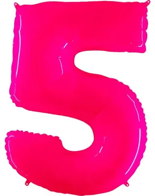 Produktbild von Balon 102Cm Fluorescencyjny Grabo Cyfra 5