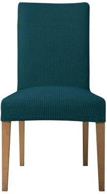 Productafbeelding van Ibenzoa® Jacquard-stretch stoelhoesjes, set van 6 – elastische stoelhoesjes, olijgroen, 85% polyester/15% Elasthan, geschikt voor een zitdiepte van 67–87 cm, een zitbreedte van 76–96 cm en een rugleuninghoogte van 73–93 cm