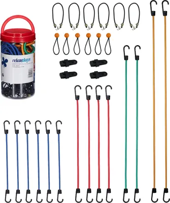 Produktbild von relaxdays Spanngummi 30er Set