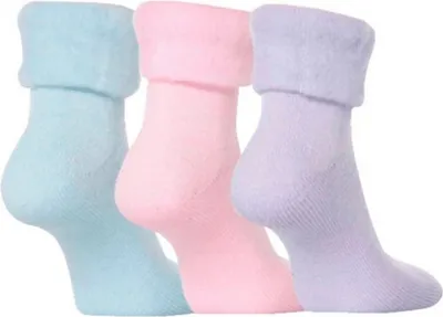 Produktbild von Bettsocken, Bettschuhe, 3er-Set in Pastellfarben