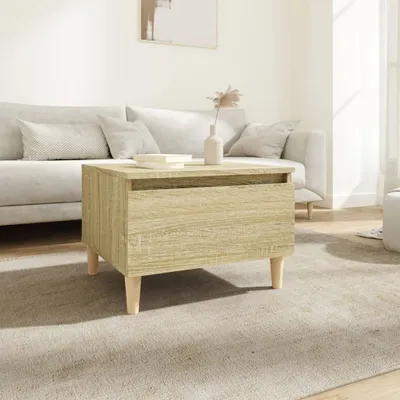 Produktbild von "2026 Aktion"Beistelltisch - modernes Design - Flurtisch/Wohnzimmertisch - Sonoma-Eiche 50x46x35cm Holzwerkstoff NEU865928 - Konsolentische