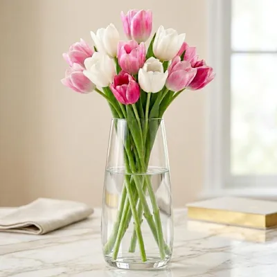 Produktbild von Blumenvasen – 22 cm – Glas – Modern – Handgefertigt