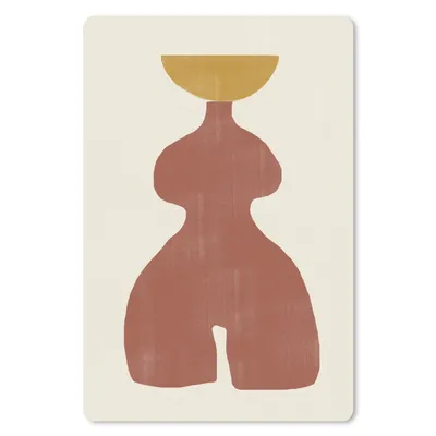 Produktbild von MuchoWow® Mauspad Mousepad Abstrakt - Formen - Pastell - Braun 40x60 cm - Mousepads - Maus Mat - Pad - Mausunterlage - Schreibtisch Accesoire