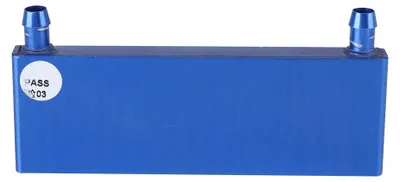 Image de Bloc de refroidissement à eau en alliage d'aluminium pour processeur d'ordinateur et variateur industriel, 40 × 120 mm, bleu