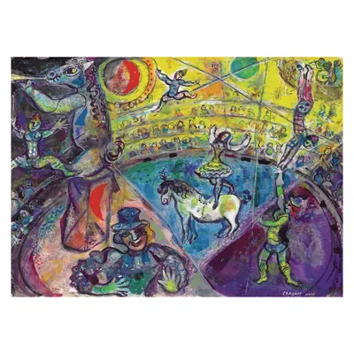 Produktbild von Puzzle 1000 Elemente. Das Pferd im Zirkus, Marc Chagall