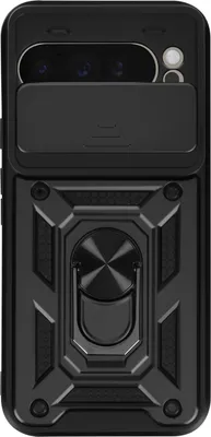 Image de Mayaxess, housse de protection pour Google Pixel 9 Pro XL support anneau Couverture de la caméra, noir
