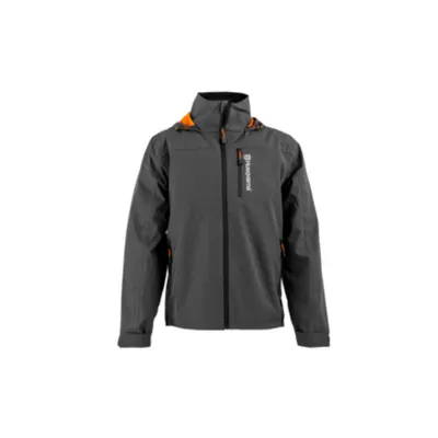 Image de Veste zippée imperméable et coupe-vent Husqvarna XPLORER, Graphite M