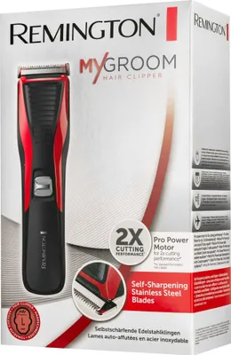 Zdjęcie produktu dla Remington Hair clipper HC5100, Czarny, Czerwony, 1 mm, 2,3 cm, Stal nierdzewna, Prąd przemienny