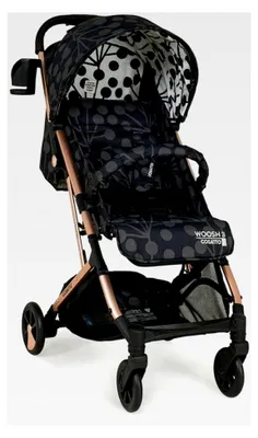 Produktbild von Woosh 3 - Leichter Kinderwagen ab Geburt bis 25 kg. Einfaches Zusammenklappen mit einer Hand, kompakt, Teleskopgriff, großer Einkaufskorb, Becherhalter, Stoßfänger und Regenschutz (Lunaria Blush)