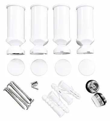 Image de Porte-serviettes universel pour radiateur, blanc