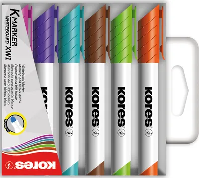 Zdjęcie produktu dla Kores M20803 Marker do tablic K MARKER XW2 końcówka klinowa opakowanie 6 szt