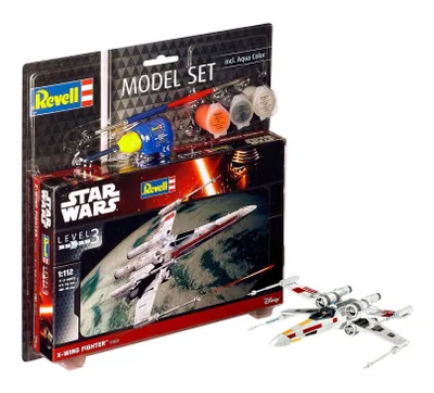 Obrázek produktu pro Revell Model Set X-wing Fighter, Model raketoplánu, Montážní sada, 1:112, X-wing, Star Wars, Pokročilé
