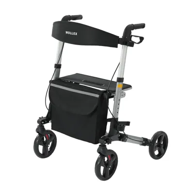 Produktbild von Sitwell Aluminium Rollator Faltbar Silber zugelassen als Medizinprodukt