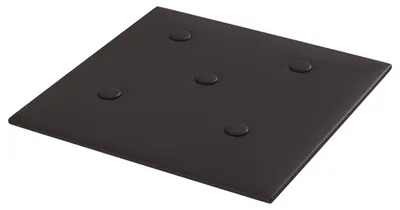 Immagine prodotto di vidaXL, elementi decorativi per testate letto, 12 pezzi, nero, ecopelle