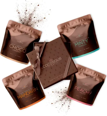 Produktbild von Cocosolis Luxus-Kaffee-Peeling-Box Luxury Box mit 4 Scrubs