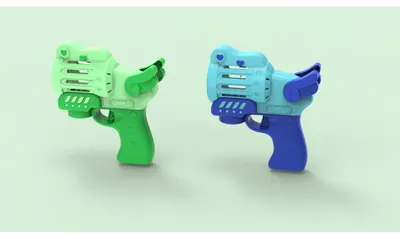 Produktbild von Seifenblasenpistole Seifenblasenmaschine - Automatisch - Set mit 2 Pistolen - 4 Flaschen Seifenblasenlösung