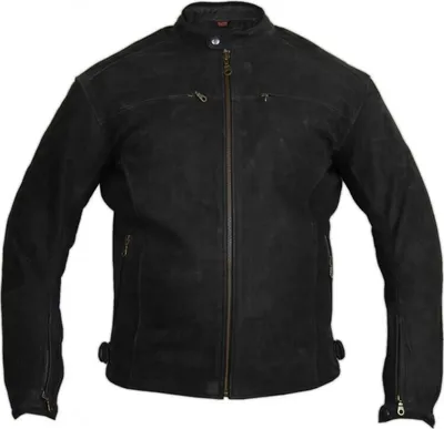 Produktbild von Retro Motorrad Lederjacke Motorradjacke Bikerjacke Rockerjacke Matt Nubukleder(XXL)