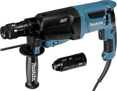 Produktbild von Makita HR2631FTJ, SDS Plus, Schwarz, Blau, 2,4 cm, 2,4 J, AC, 800 W