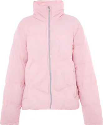 Produktbild von Damen Winterjacke Rosa Größe M dick wattiert mit hohem Stehkragen
