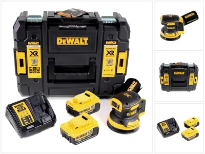 Obrázok produktu pre Akumulátorová náhodná orbitálna brúska DeWalt DCW 210 M2 Bezkartáčová 18 V 12 000 ot/min 125 mm + 2x akumulátor 4,0 Ah + 1x rýchlonabíjačka v TSTAK