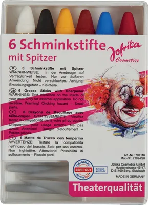 Image de Jofrika 707116 6 crayons de maquillage avec taille-crayon