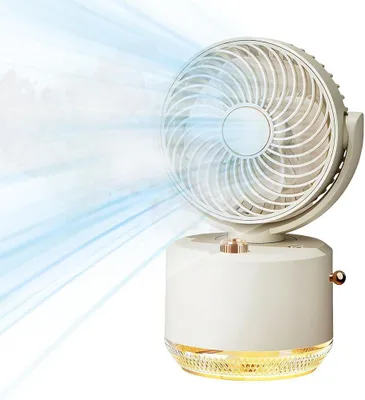 Produktbild von Tischventilator mit Wasserkuehlung 1800mAh 3 Stufen Weiss