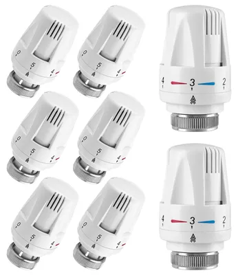 Produktbild von Omgoods - Heizthermostat, Thermostatkopf für Heizkörper, 8 Stück, Gewinde M30 x 1,5