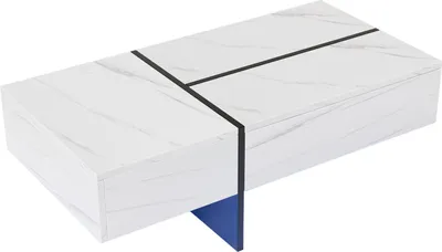 Image de Table basse Fortuna Lai - avec système d'éclairage LED contrôlé par app - Blanc