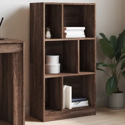 Productafbeelding van Maison Exclusive - Boekenkast, bruin, eikenlook, 57x28,5x107,5 cm, houtvezel