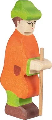 Produktbild von HOLZTIGER Hirte mit Stab aus Holz