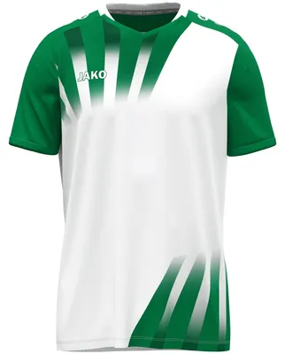 Image de JAKO Maillot Enfants Vintage KA - 4245, Couleur:blanc/vert, Taille:164