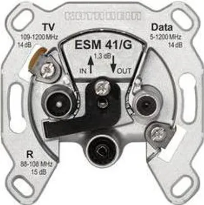 Immagine prodotto di KATHREIN Presa di derivazione per moduli 3 vie, selettiva, attenuazione: 13,5-15 dB ESM 41/G