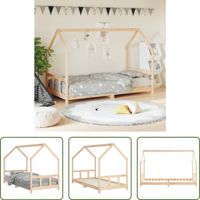 Obrázok produktu pre The Living Store detská posteľ 90x200 cm z masívneho dreva borovice