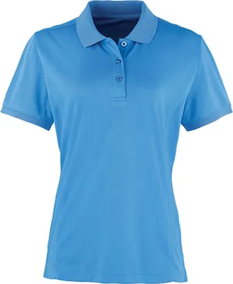 Produktbild von Premier Workwear PR616 | Damen Coolchecker Piqué Polo / ® - Farbe: Aubergine (ca. Pantone 5115) - Größe: S