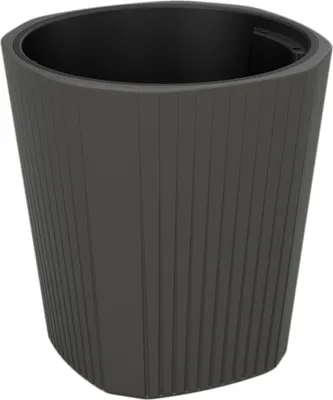 Immagine prodotto di Vaso da fiori rotondo basso Ø39 cm H 41 cm antracite moderno