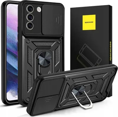 Image de Etui pancerne SPACECASE Camring do Galaxy S21 Czarny