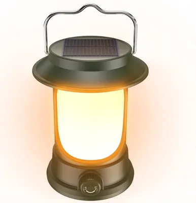 Produktbild von Outdoor-Campingleuchte, Typ-C wiederaufladbar, multifunktionale Zeltleuchte, starke Solar-LED-Campingleuchte, stufenlose Dimmung