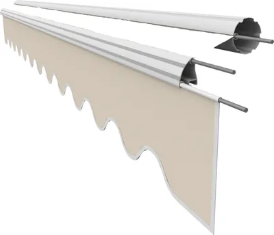 Produktbild von VANA Markisen Volant für 3 m Markisen Markisenstoff Markisentuch Sonnenschutz nur Volant fertig genäht Maß 2,82 x 0,21 m Design SPD044
