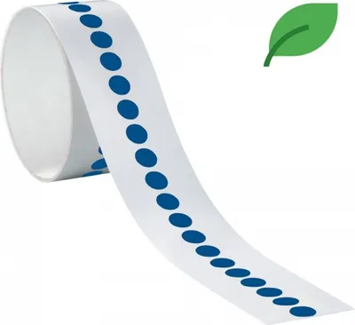 Produktbild von Dreifke® Aufkleber, Markierungspunkte, blau, ökologische Folie, selbstklebend...