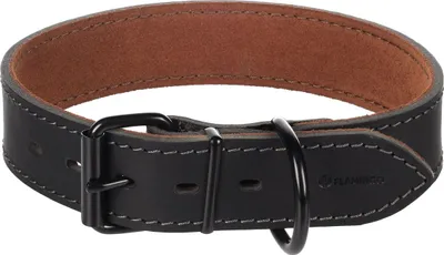 Produktbild von Flamingo Halsband Montana breit schwarz, Größe: XL