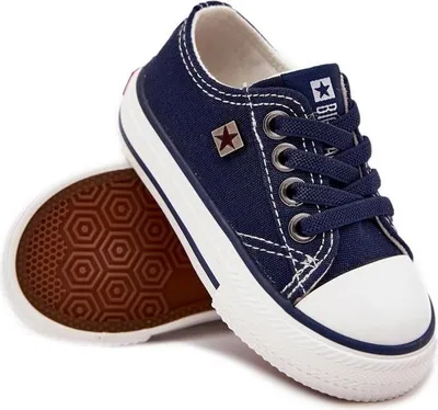 Zdjęcie produktu dla Dziecięce Klasyczne Trampki Big Star DD374162 Granatowe 20