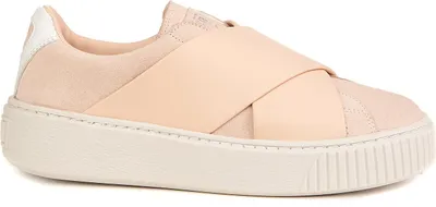 Produktbild von Puma Platform X Wns Damen Plateau-Sneaker aus echtem Lachsfarbenem Wildleder