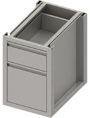Image de Armoire basse Boxversion 2.0 avec deux tiroirs différents, construction de socle 450x640x660 mm