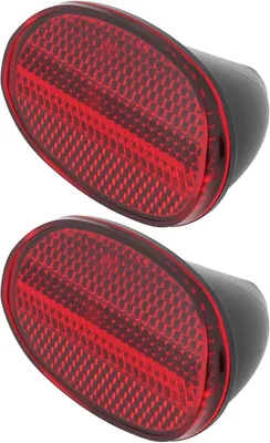 Productafbeelding van Ovale reflectoren spatbord - 2 stuks - 62 x 43 mm