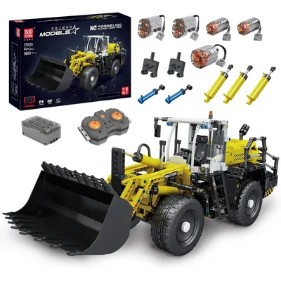 Obrázek produktu pro Dálkově ovládaný pneumatický stavební stroj Mould King Radlader 17026