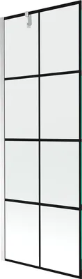 Immagine prodotto di Mexen Next paratia da bagno con 1 anta 70 x 150 cm, griglia nera, cromo - 895-070-000-00-77-01