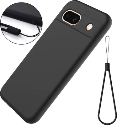 Immagine prodotto di Copertura per Google Pixel 8a Custodia per telefono cellulare Custodia in silicone Cover Bumper Nero opaco