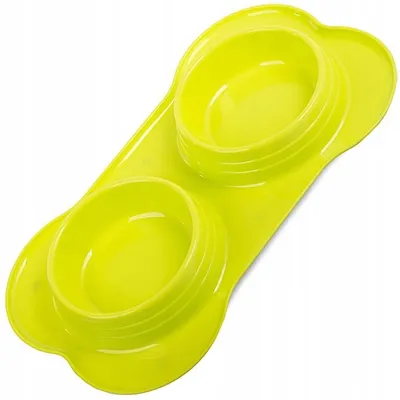 Produktbild von 2er Hundenapf Fressnapf Futternapf Futterstation Napf Katzennapf 0,4l, Größe:UNIVERSAL, Farbe:Grün
