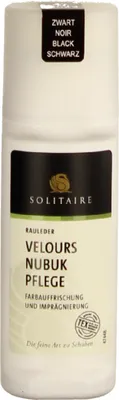 Produktbild von Solitaire Velours Nubuk Bunt Pflege, Schwarz, für Rauleder und Tex Materialien - ZubehÖr Pflegeprodukte, Schwarz