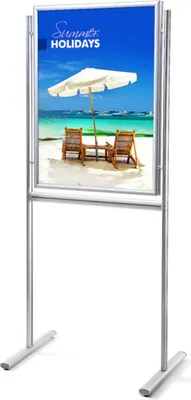 Produktbild von Showdown Displays Infoboard Gehrung 700x100mm doppelseitig